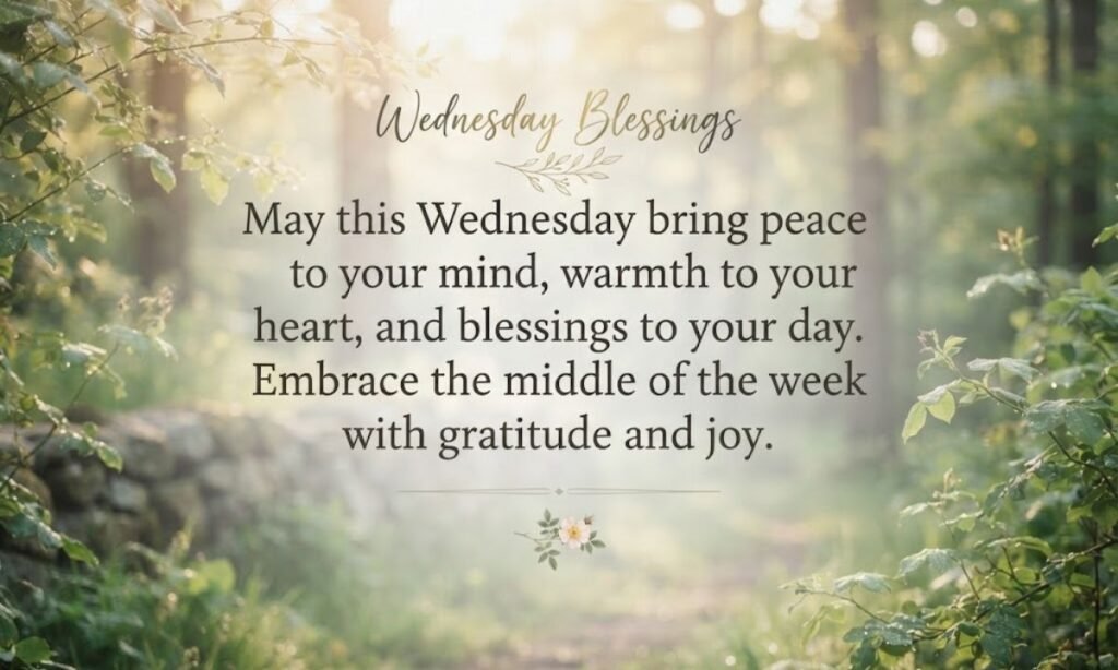 Wednesday Blessings Quotes