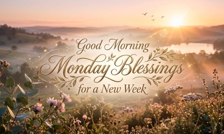 Good Morning Monday Blessings for a New Week